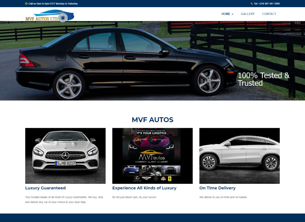 MVF Autos Limited - Welcome - www